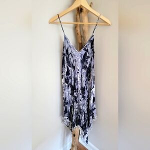 Navy printed summer dress